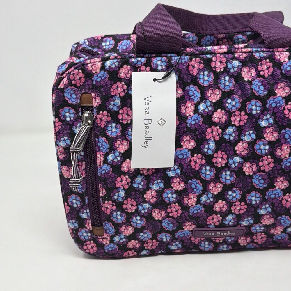 Vera Bradley Lighten Up Travel Organizer Berry Burst NWT Cosmetic Toiletry Bag - Picture 2 of 16